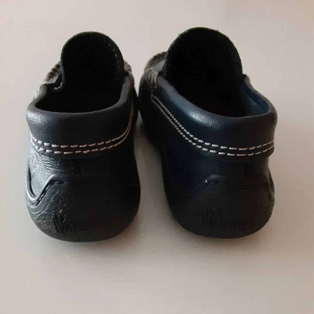 NATURINO  navy blue leather loafers toddler size 24
